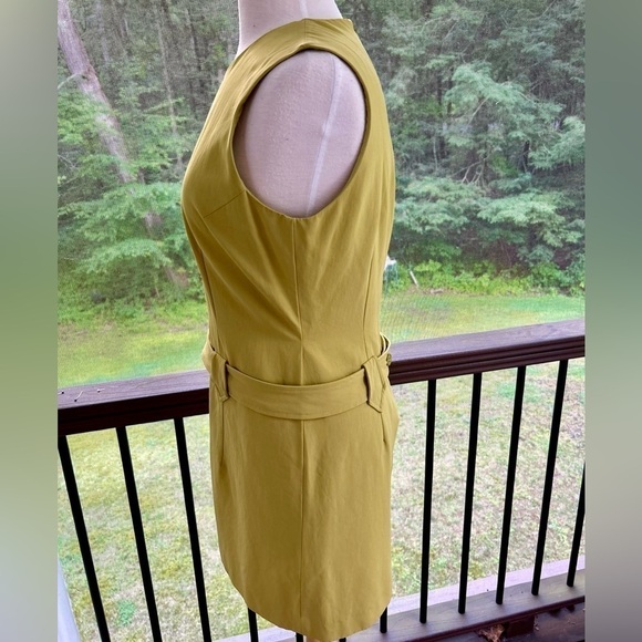 Banana Republic Sleeveless Mini Mod Jumper Style Dress Womens Sz 10 Yell… - Picture 5 of 8